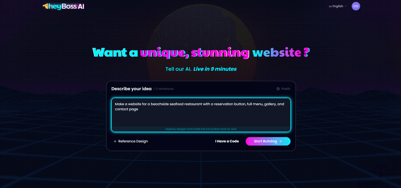 HeyBoss AI Dashboard