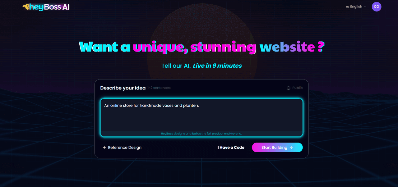 HeyBoss AI Website Builder