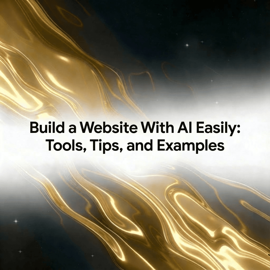 Build a Website With AI Easily: Tools, Tips, and Examples
