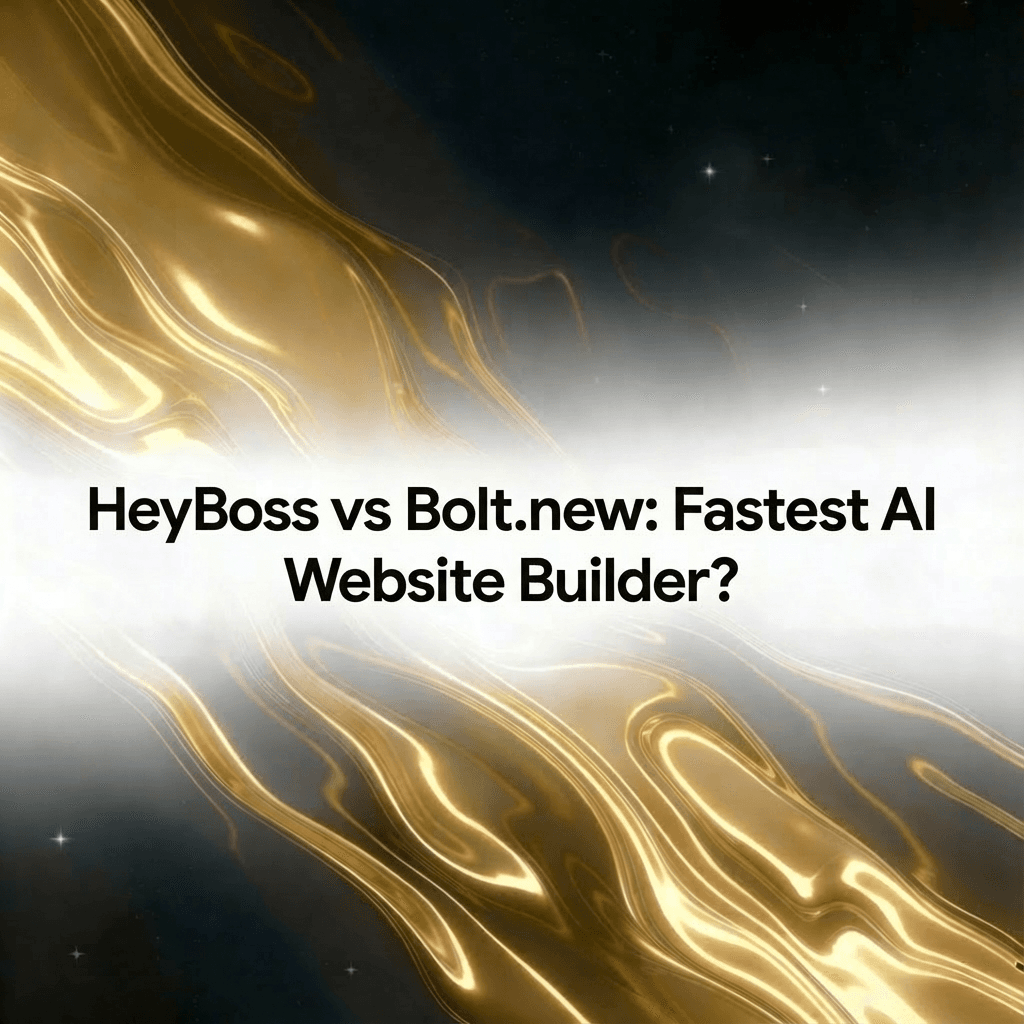 HeyBoss vs Bolt.new: Fastest AI Website Builder?