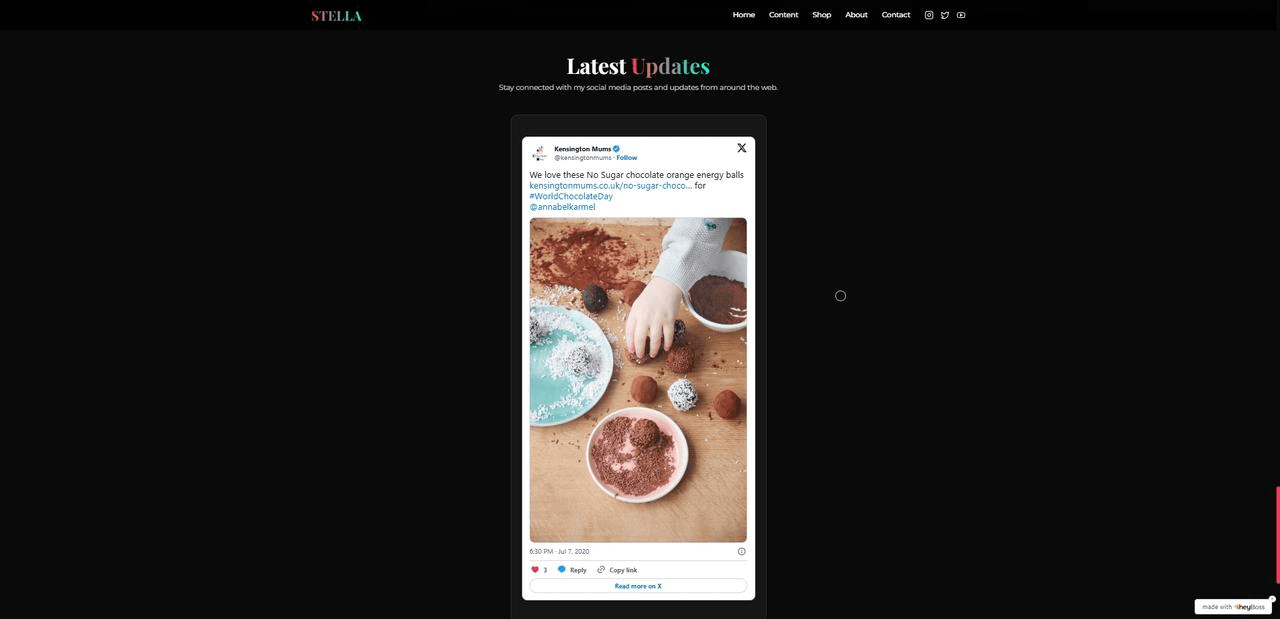 Example usage of X Post