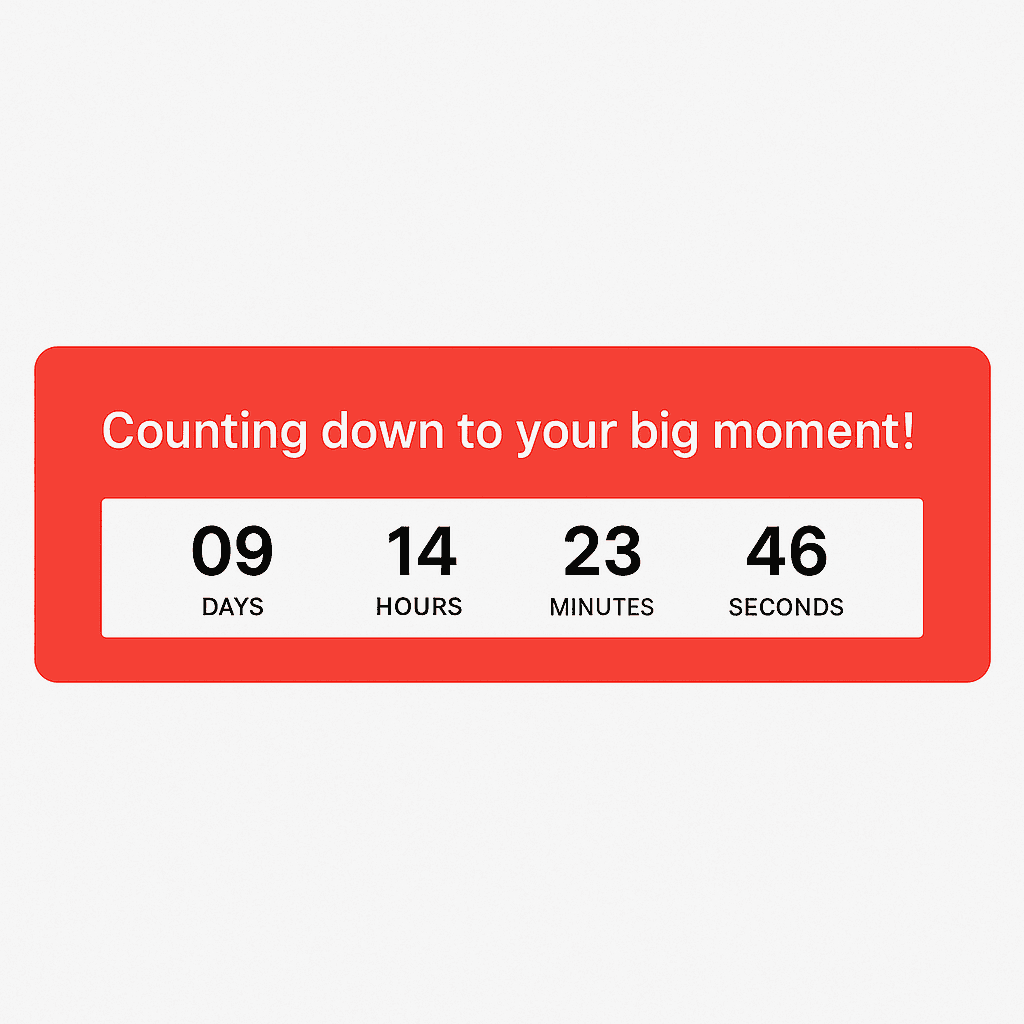 Example usage of Countdown Timer