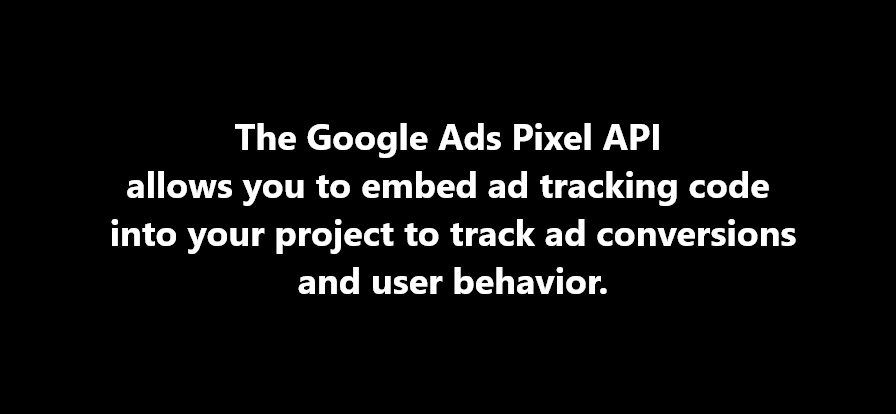 Example usage of Google Ads Pixel