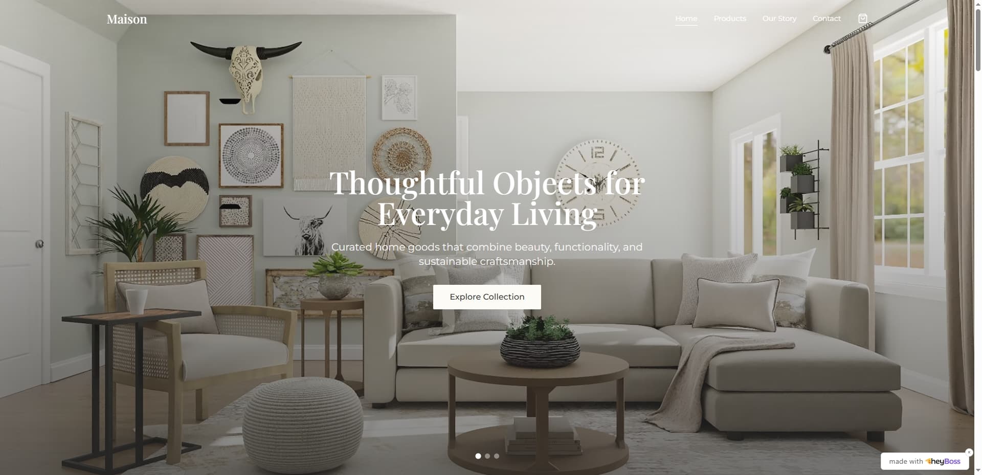 Cover image for Create Your Unique Curated Home Goods Experience with HeyBoss