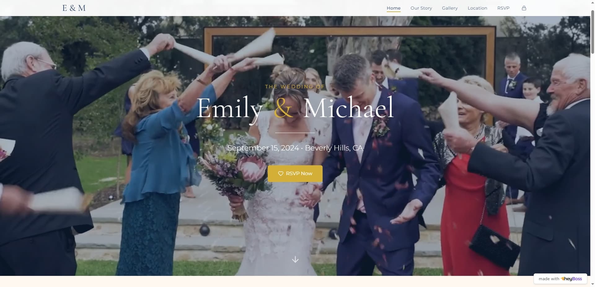 Cover image for Create an Elegant Wedding Invitation Design with HeyBoss: A Step-by-Step Guide