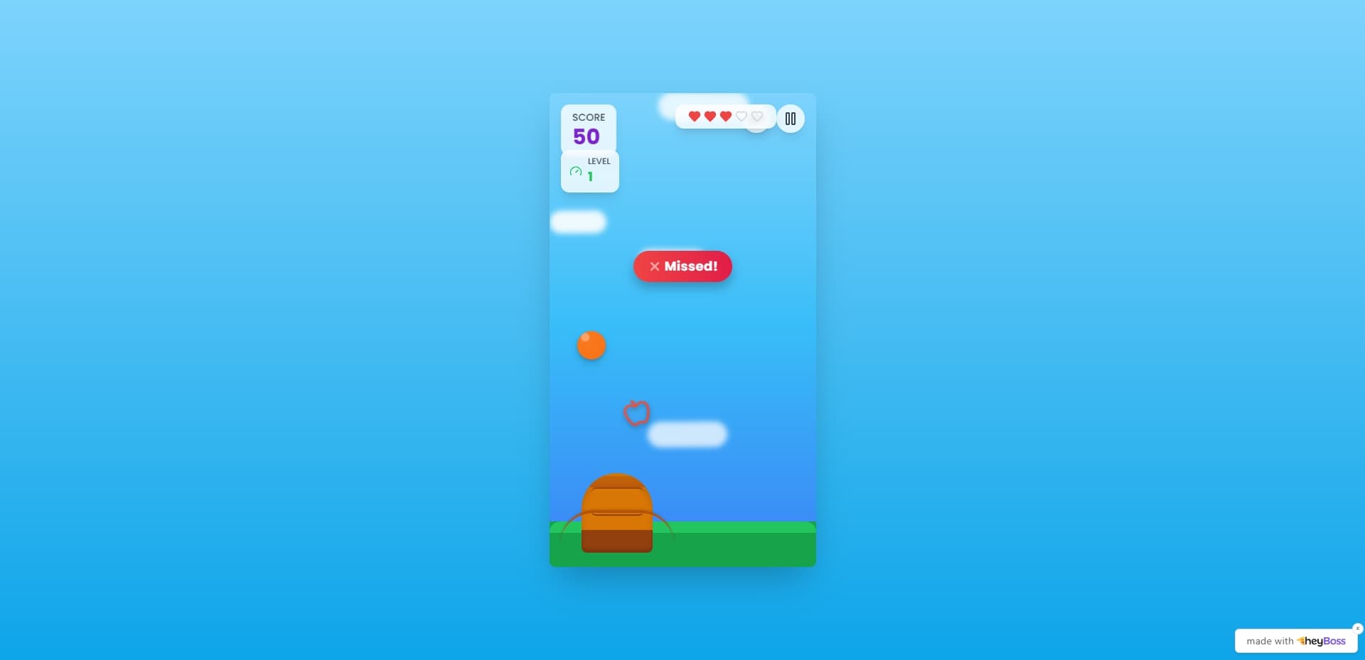 Cover image for Create Your Own Fruit Catcher Game Template with HeyBoss!