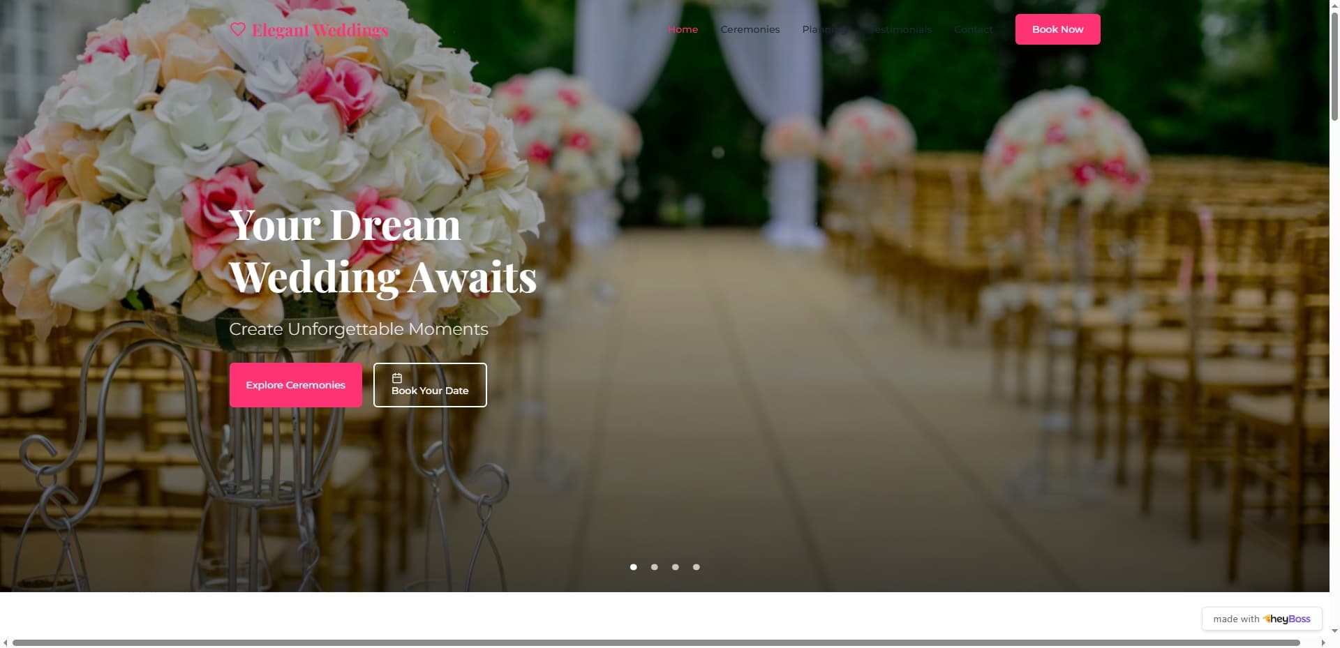Cover image for Create Your Dream Wedding with Our Romantic Ceremony Showcase